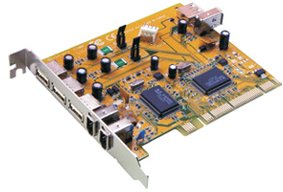 SUNIX PCI karta 3xUSB 2.0 + 2x FIRE WIRE
