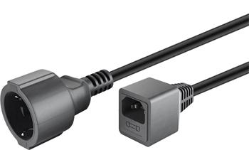 Prodlužovací přívod 230V s EURO konektorem C14 (IEC connection) , 1,5m