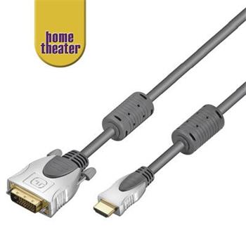 Home Theater HQ kabel HDMI male <> DVI-D male (24+1) single link 3m