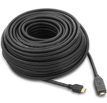 PremiumCord HDMI High Speed with Ether. kabel se zesilovačem, 15m, AWG26, 3x stínění, M/M, zlacené konektory, černý