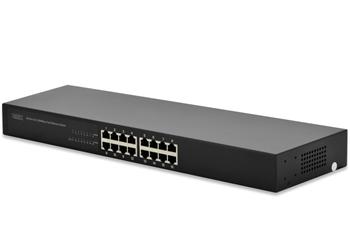 DIGITUS Fast Ethernet N-Way Switch 16 Port, 19"rack 10/100Mbps DN-60011-1