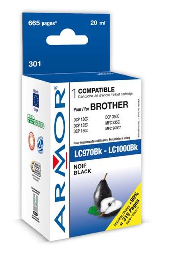 ARMOR ink-jet pro Brother MFC235/260 černý, kompat.s LC970/LC1000BK, 24,6 ml
