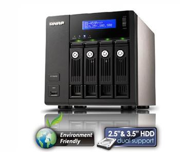 QNAP NAS server TS-459 PRO+, 4-bay Turbo, CPU Atom D525 1.8 GHz/1GB
