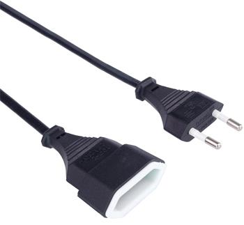 PremiumCord Power cable extension for PC 230V euro plug/jack 2m