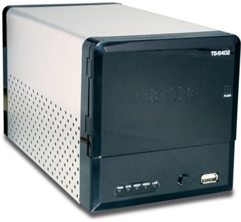 TRENDnet NAS server pro 2x3.5" SATA HDD s portem RJ-45