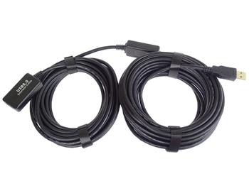 PremiumCord USB 2.0 repeater a prodlužovací kabel A/M-A/F  25m
