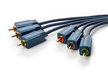 ClickTronic HQ OFC 3x CINCH - 3x CINCH propojovací kabel 20m M/M RGB / YUV