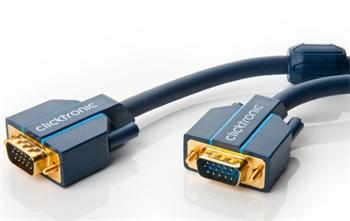 ClickTronic Kabel k monitoru HQ OFC (Coax) SVGA MD15HD-MD15HD s ferrity, 1m