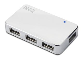DIGITUS USB 2.0 4-Port Hub s napájecím adaptérem 5V/2A