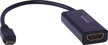 PremiumCord MHL (micro USB/HDTV) adaptér kabel na HDMI s RCP funkcí