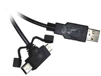 PremiumCord Kabel micro USB+mini USB 5pin, 2m