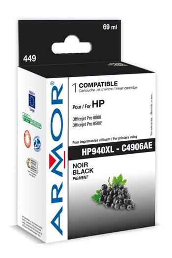ARMOR ink-jet pro HP, černá, 69 ml, komp. s 940XL