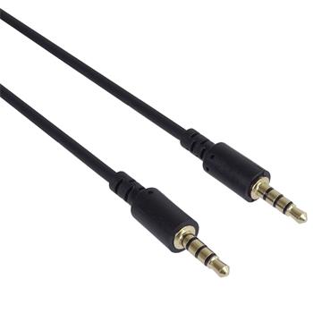 PremiumCord Kabel Jack 3.5mm 4 pinový  M/M 1,5m pro Apple iPhone, iPad, iPod