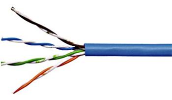 Schrack kabel U/UTP Cat.5e 4x2xAWG24, PVC plášť modrý, box 305m