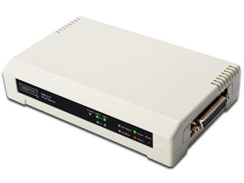 DIGITUS Print server,3 Portový, 2xUSB2.0, 1xCanon 25F, 1xLAN RJ45