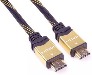 PremiumCord GOLD 4K HDMI High Speed + Ethernet kabel, zlacené konektory, 5m