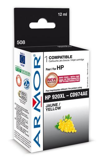 ARMOR ink-jet pro HP, No. 920XL, yellow, 12ml, CD974AE