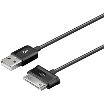goobay USB datový a nabíjecí kabel pro tablety Samsung Galaxy 1,2m černý