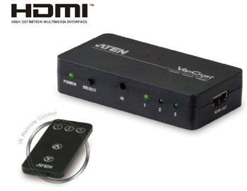 výprodej ATEN 3 port HDMI switch 3 - 1 HDMI, chybí DO