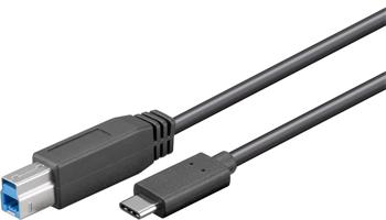 PremiumCord Kabel USB 3.2 konektor C/male - USB 3.0 konektor B/male, 1m