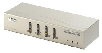ATEN 4 port Matrix video switch, 2x PC - 4x monitor(2 vstupy - 4 výstupy)