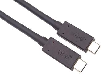 PremiumCord USB4™ Gen 3x2 40Gbps 8K@60Hz kabel Thunderbolt 3 certifikovaný USB-IF 0,8m