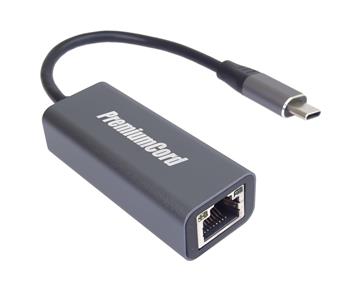 PremiumCord Adapter USB-C to Gigabit 10/100/1000Mbps connector RJ45