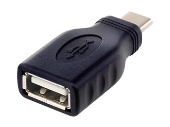PremiumCord Adaptér USB-C/male - USB2.0 A/female, OTG, černá