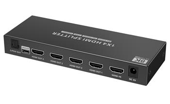 PremiumCord HDMI 2.1 splitter 1-4 porty, 8K@60Hz, 4K@120Hz, 1080p, HDR+