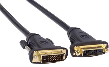 PremiumCord DVI-D prodlužovací kabel,dual-link,DVI(24+1),MF, 2m