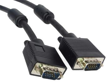 PremiumCord Kabel k monitoru HQ (Coax) 2x ferrit,SVGA 15p, DDC2,3xCoax+8žil, 10m