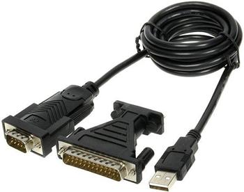 PremiumCord USB 2.0 - RS 232 převodník s kabelem, osazen chipem od firmy FTDI