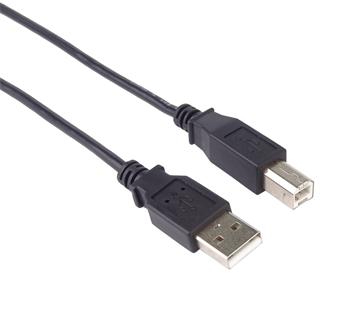 PremiumCord Kabel USB 2.0, A-B 3m barva černá