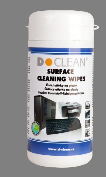 D-CLEAN Čistící ubrousky 100ks na plast - napuštěné D-21