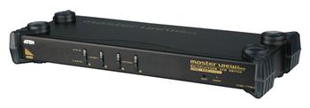 ATEN 4-port KVM PS/2+USB, audio, OSD, rack 19"