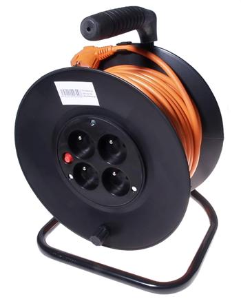 PremiumCord Prodlužovací kabel 230V 25m buben, průřez vodiče 3x1,5mm2