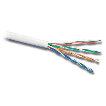 PremiumCord TP Kabel 4x2,drát UTP Cat5e AWG24,čistá měď 305m šedá