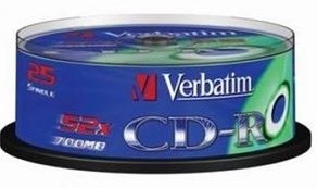 CD-R Verbatim spindl 52x/700MB 50-Pack 43351