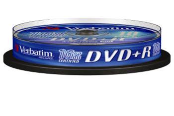 DVD+R 16x Verbatim AZO 4.7GB 10pack