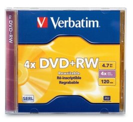 DVD+RW 4x Verbatim AZO 4.7GB 1ks