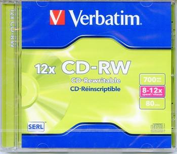 CD-RW Verbatim/Imation700MB v krabičce