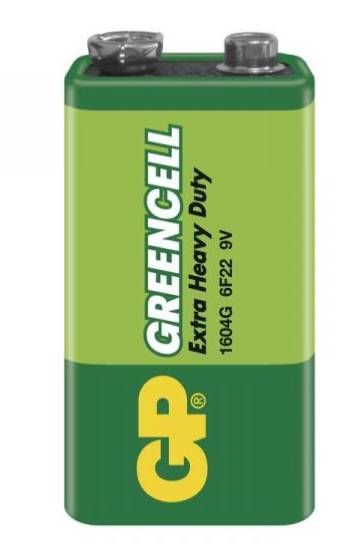 GP Greencell 9V 6F22 zinková baterie