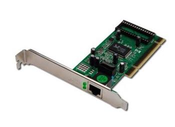 DIGITUS PCI karta 10/100/1000 ethernet RJ45 + Low profile bracket, Realtek chip