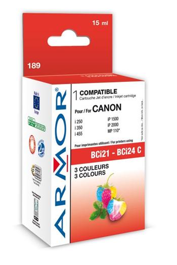 ARMOR ink-jet pro Canon S100/300 3 barvy,kompat.s BCI21C k.č.189