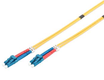 DIGITUS Fiber Optic Patch Cord, LC to LC Singlemode 09/125 µ, Duplex Length 10m