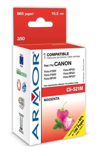 ARMOR ink-jet pro Canon iP3600, magenta, komp. s CLI521M, s čipem,k.č.350, 11ml