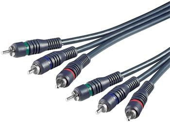 PremiumCord Kabel 3x CINCH-3x CINCH M/M 10m HQ