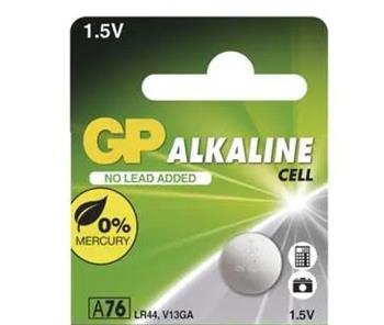 GP Alkaline Cell A76 LR44 1.5V typ: GPA76 , 1ks