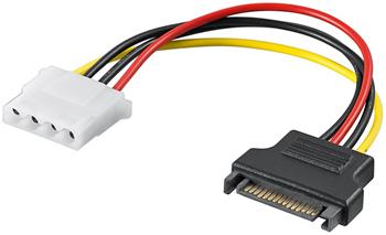 PremiumCord Napájecí redukce SATA male - Molex 5.25"  Female 17cm