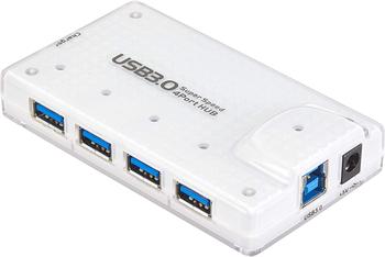 PremiumCord USB 3.0 Superspeed HUB 4-portový s napájením